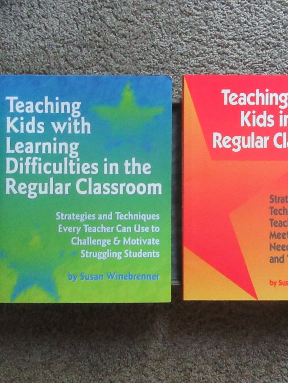 2 teacher books; Kids w. learning difficulties & gifted kids in reg. classroom